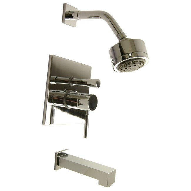 Giagni Pressure Balance Polished Chrome Tub and Shower Faucet Giagni Shower Kits