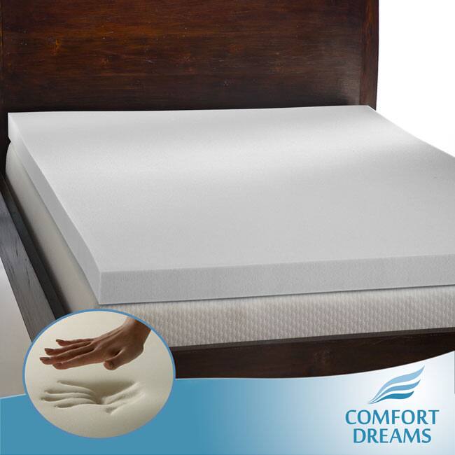 Comfort Dreams Enviro Green 4-inch Queen/ King-size Memory Foam Mattress Topper