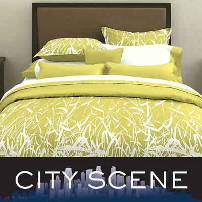 City Scene Bamboo Celadon 7-piece Bed in a Bag with Sheet Set