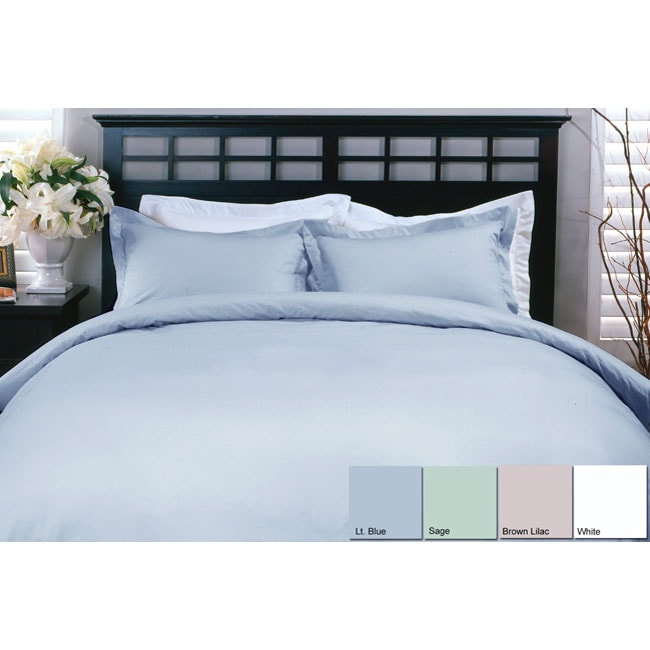 Shop Cotton 400 Thread Count 3piece Duvet Cover Set Free Shipping Today 3179353