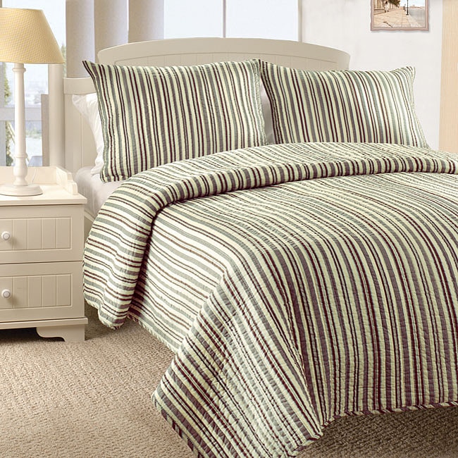MIDWEST NENA SOLID QUILT BEDDING BEDSPREAD COVERLET PILLOW CASES SET QUEEN