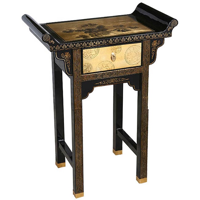 Gold Lacquer Oriental End Console Table Free Shipping Today Gold Lacquer Oriental End Console Table Free Shipping Today 3184736