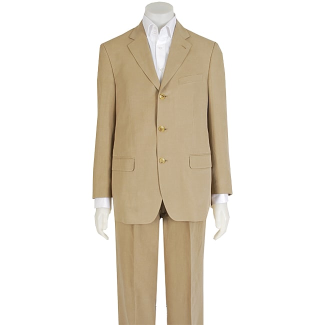 Ibiza 3 button Mens Silk and Linen Blend Suit  ™ Shopping