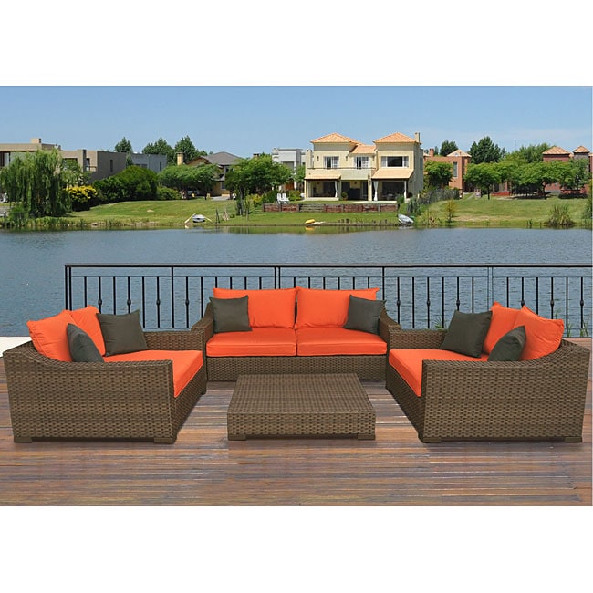 Lexington All Weather Aluminum/ Wicker Patio Set  