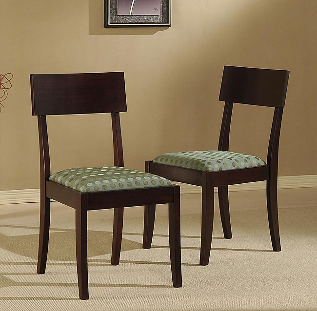 Parker Teal Spots Dining Chair (Set of 2)  