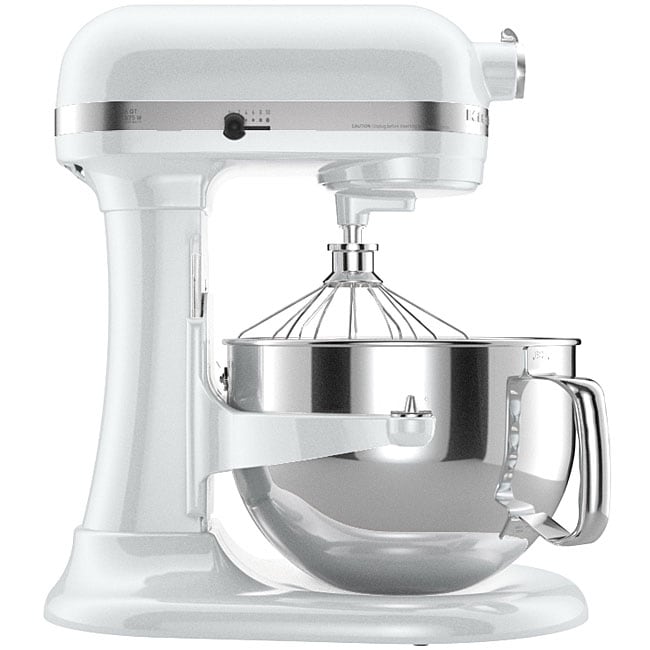 KitchenAid KP26M1XWH White Professional 600 6 Quart Bowl Stand Mixer 