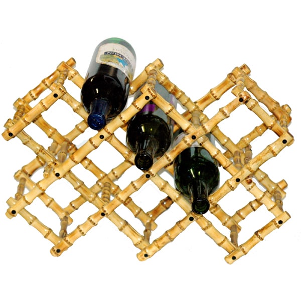 Folding Bamboo Wine Rack (China)  ™ Shopping   Great Deals