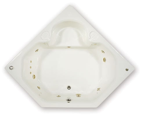 Le Sublime 10 jet Corner Whirlpool Tub