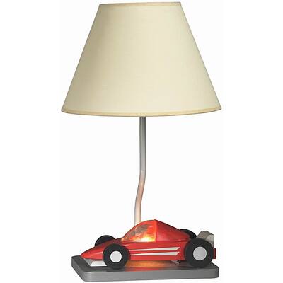 Formula One Race Car Table Lamp with Night Light