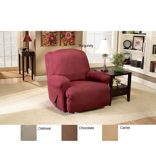 Stretch Suede Recliner Slipcover