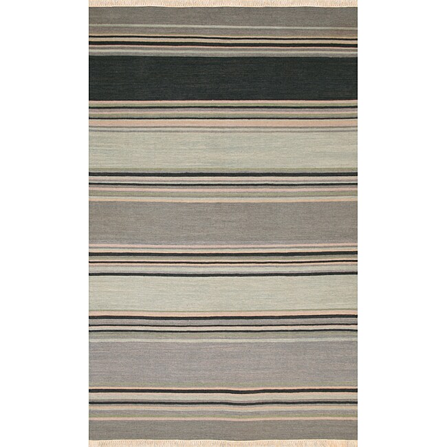 Handwoven Grey Wool Rug (8' x 10') Free Shipping Today Overstock