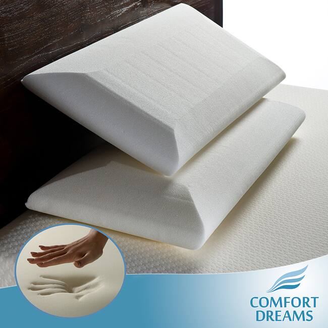 Comfort Dreams Crowned Classic King Size Memory Foam Pillow (Set of 2)