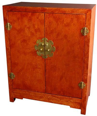 Handmade Burl Wood Cabinet (China)