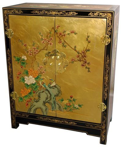 Gold Leaf Lacquer Cabinet (China)  