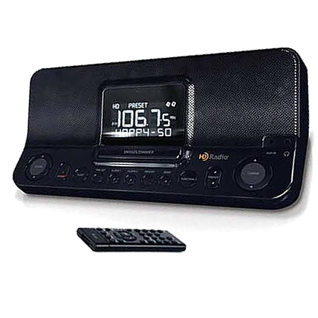 E16 I168 Desktop HD AM/FM Dual Alarm Clock Radio