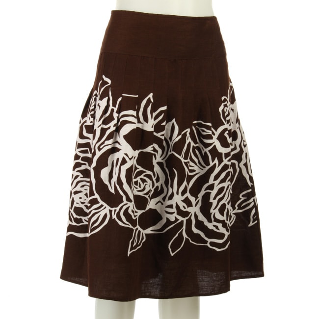 John Paul Richard Plus Size A line Printed Skirt  