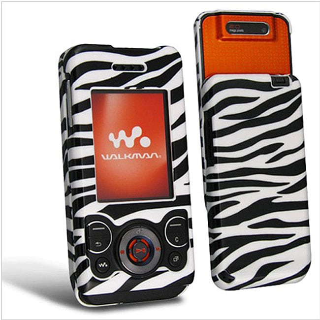 Zebra Pattern Snap on Case for Sony Ericsson W580  