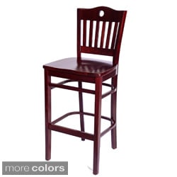 Peek a boo Cherry Finish Barstool