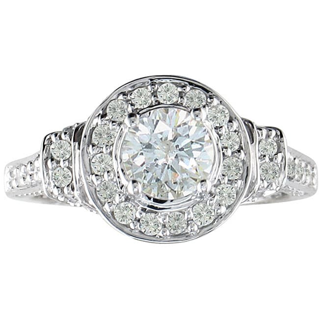 14k White Gold 2 1/4ct TDW Diamond Engagement Ring (H I, I1 