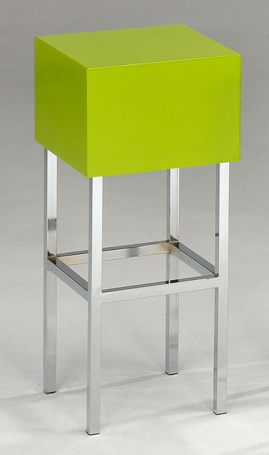 Green Cube Seat Barstool  