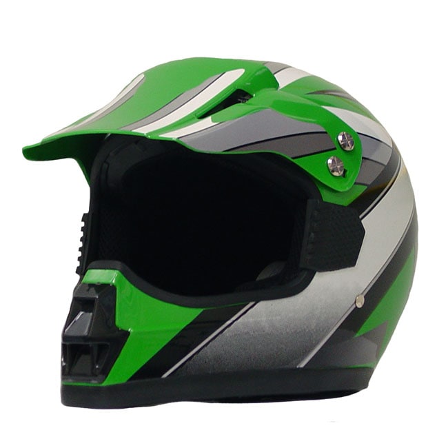 GRIP Kawasaki Green Motorcycle Helmet (Large)  