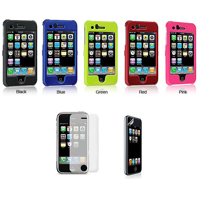 Apple iPhone 3G Rubber Case with Screen Protector  