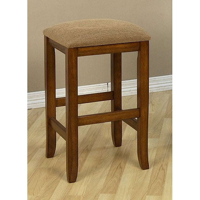 Mission style 24 inch Oak Counter Stools (Set of 2)  