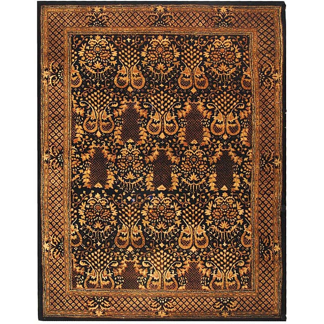 Safavieh Handmade Majestic Black New Zealand Wool Rug - 7'6 x 9'6
