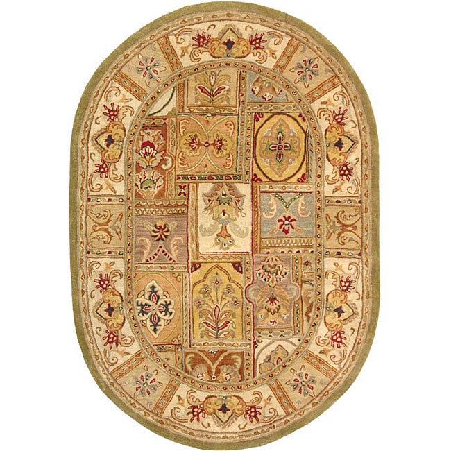 Safavieh Handmade Classic Empire Wool Panel Rug - 7'6" x 9'6" Oval