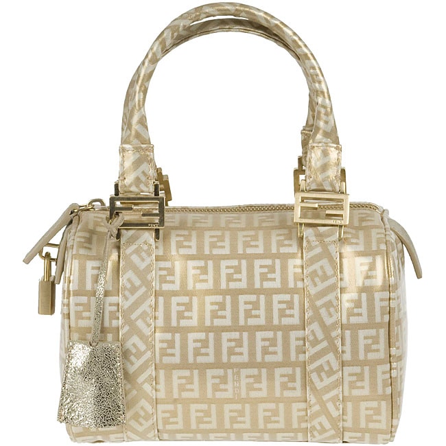 Fendi Bauletto Forever Gold Mini Zucchino Handbag  