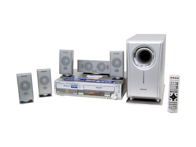 Panasonic SC HT820V 5 disc DVD/VCR 5 speaker Home Theater System