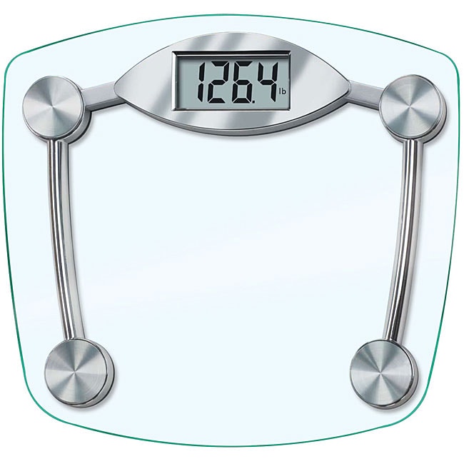 Taylor 7506 Chrome and Glass Lithium Digital Scale  