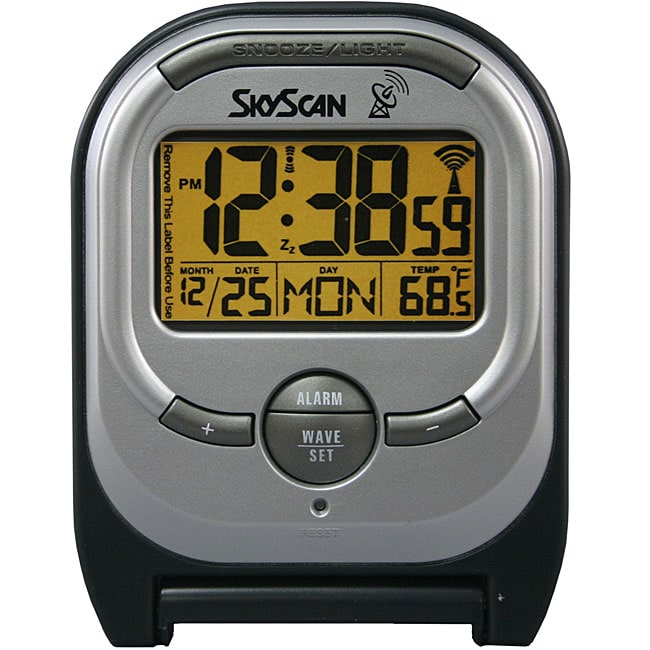 skyscan atomic clock with outdoor temperature instructions