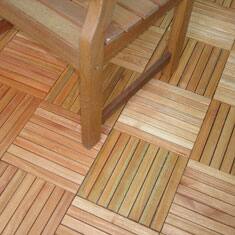 Shorea 8-slat Snapping Deck Tile (Pack of 10)