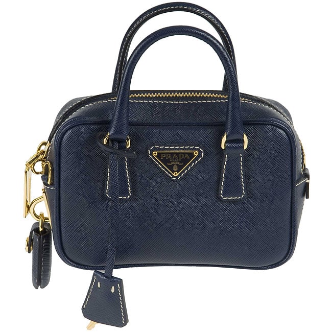 Prada Mini Saffiano Brick Leather Handbag  