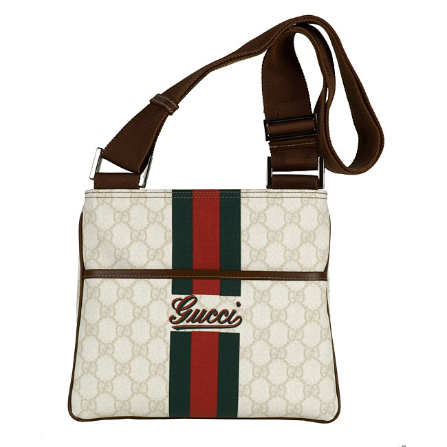 Gucci Small PVC Logo Crossbody Messenger Bag  