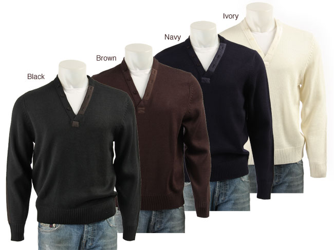 Tulliano Men's Textured Pullover Sweater - Free Shipping On Orders Over ...