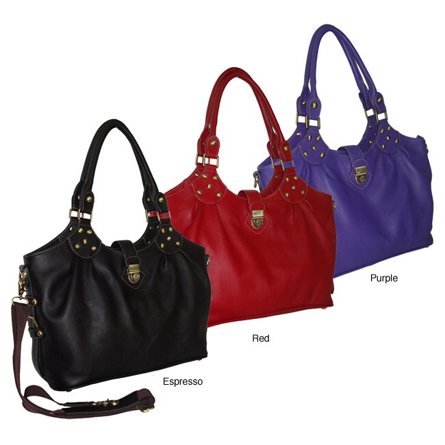 Amerileather Stella Womens Double Handle Handbag  