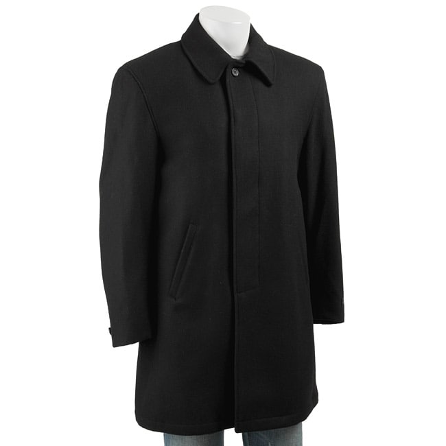 Adolfo Mens Motown 4 button 3/4 length Wool Coat  