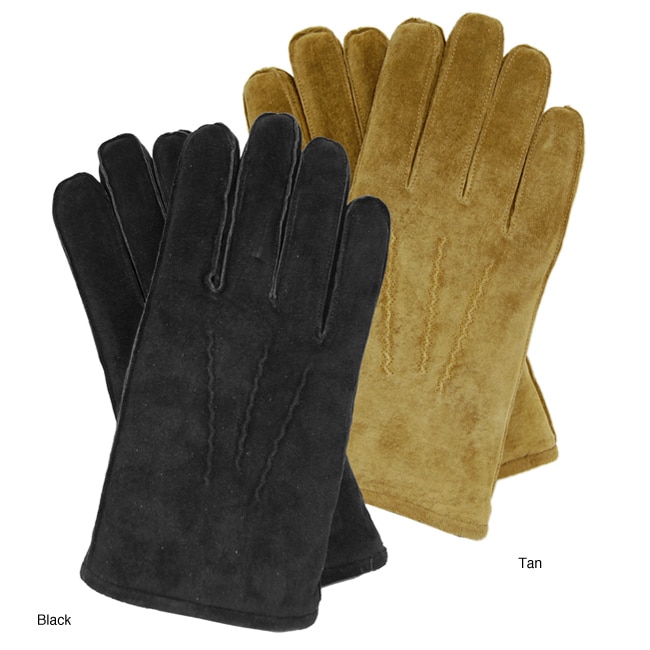 Isotoner Men's Sherpalined Suede Gloves Free Shipping On Orders Over