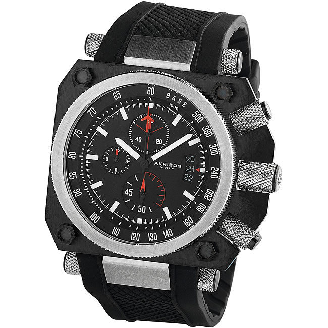 Akribos XXIV Triple Monster Mens Chronograph Watch