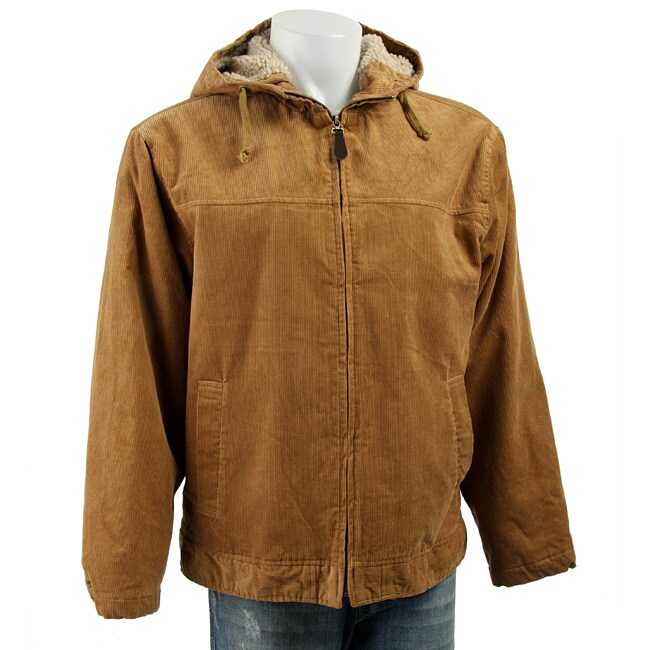 Shop Lee Men's Sherpalined Hooded Corduroy Jacket Free Shipping