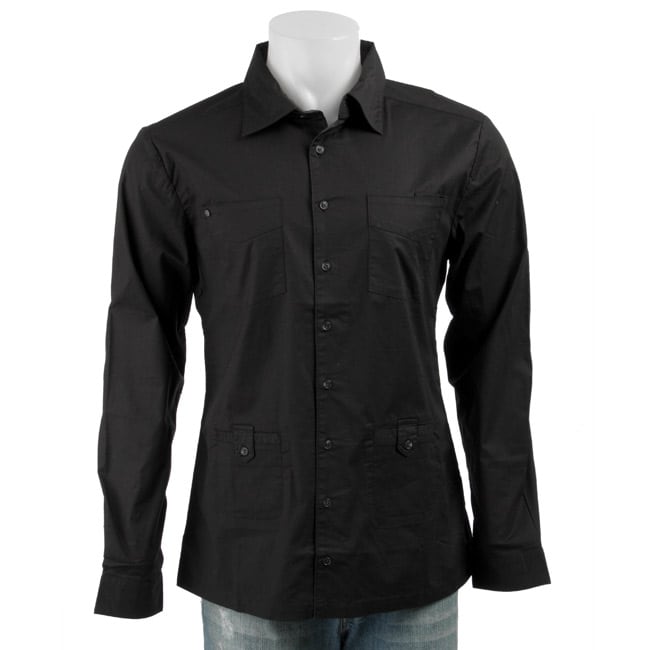 The Smooth Company Mens Black Button down Shirt  