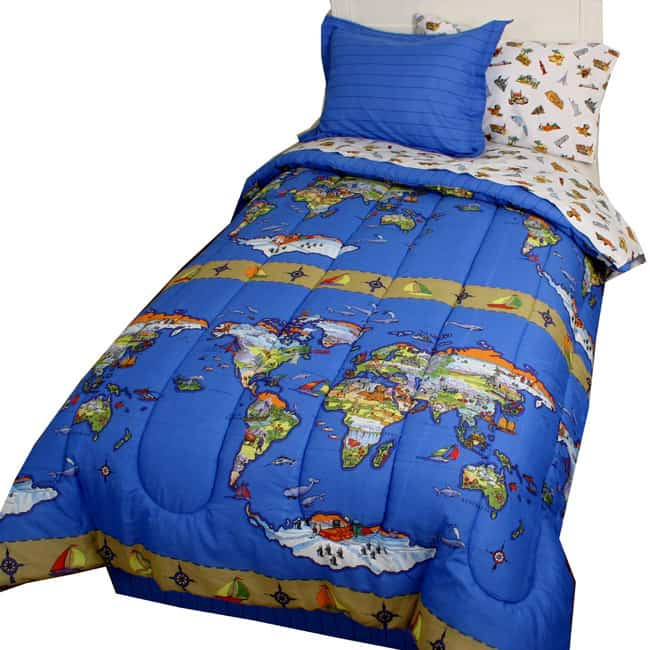 Crayola Around the World Comforter and Sheet Set  