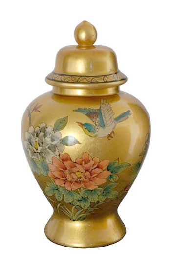 Gold Temple Porcelain Jar (China)  