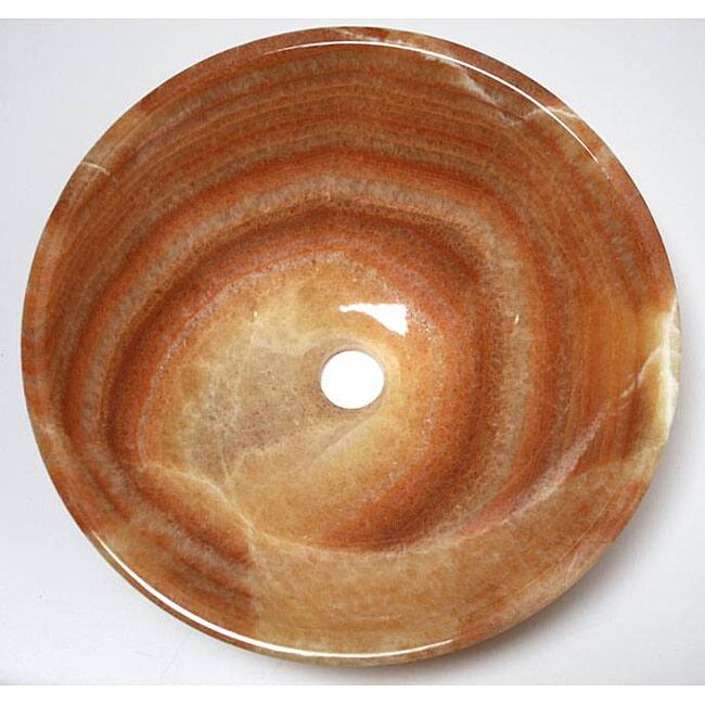 DeNovo Ruby Onyx Stone Vessel Sink