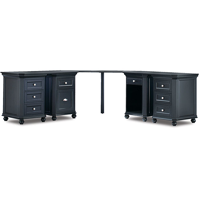 Tribeca Corner Desk with Four Cabinets  