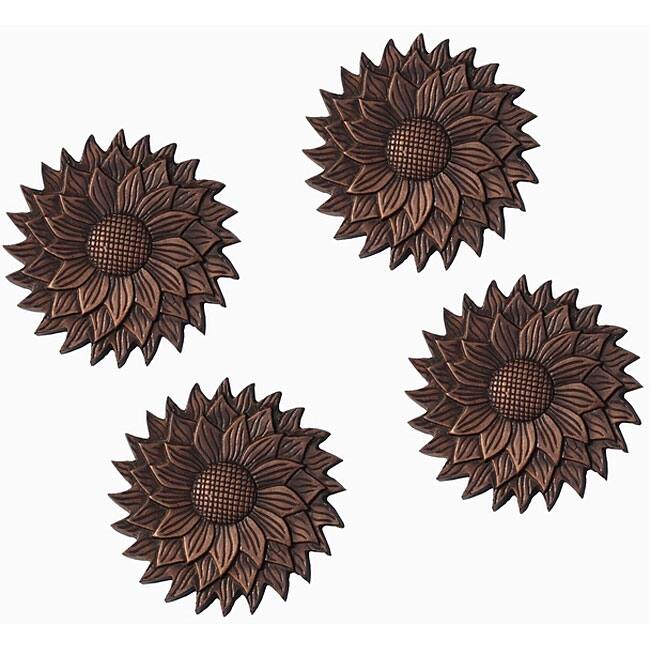 Flower Wall Decor/ Stepping Stone (Set of 4)