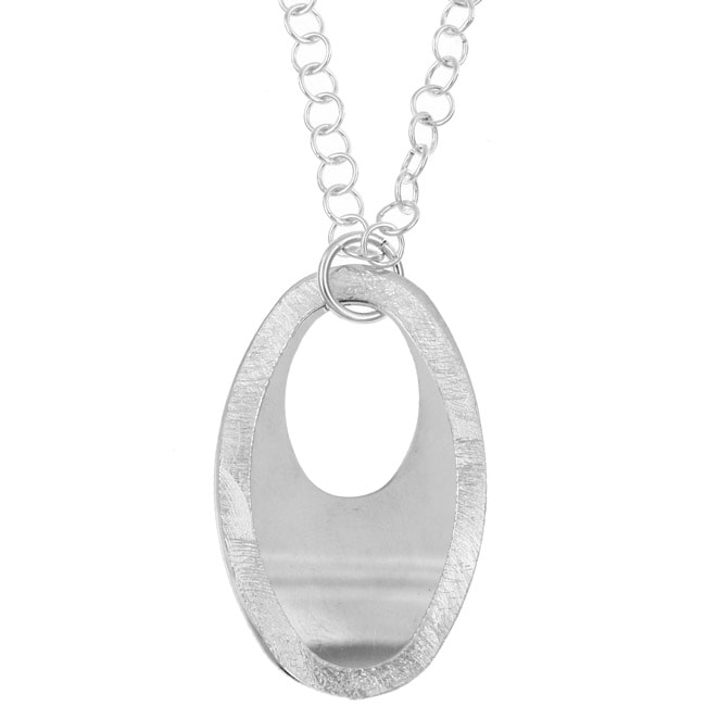 Platifina 18 inch Mod Oval Necklace  