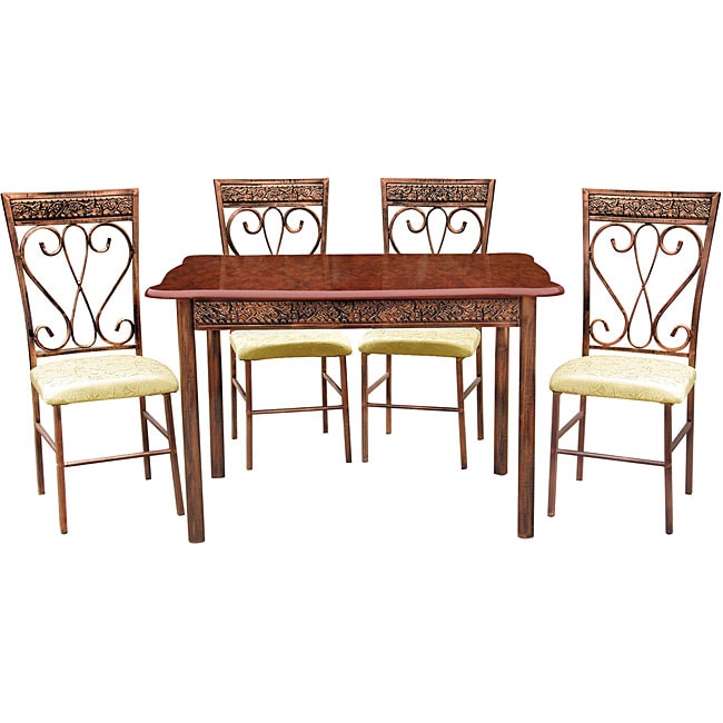 Bailey Antique Bronze 5 piece Dinette Set